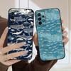 Мультяшная синяя акула для Samsung A03 Core A 04 05 06 12 14 15 16 22 23 Galaxy A25 26 4G 34 35 52 53 56 71 73 90 5G мягкий чехол для телефона