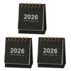 2026 Mini Desk Calendar Jan.2026-Dec.2026 12 Monthly Planner Small Standing Flip Calendar with Twin-Wire Binding for Home Office