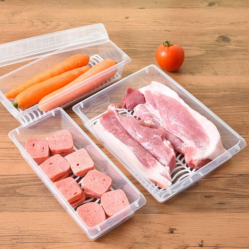 Supplies Vegetable Meat Refrigerator Organizer Freezing Food Drain Storage Box Drainage Container