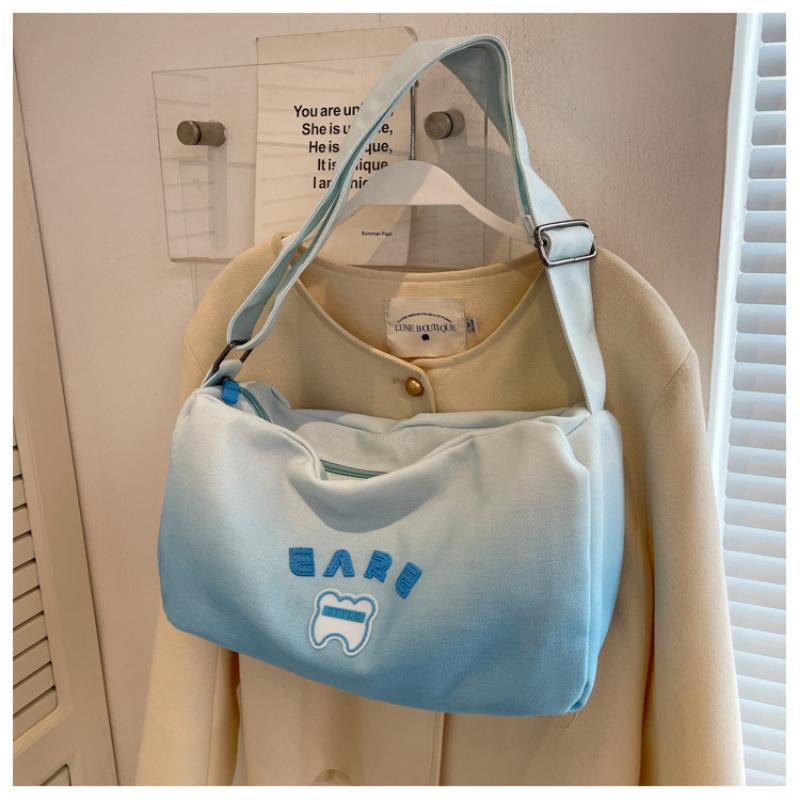 Холщовая сумка Candy, женская сумка через плечо, свежая сумка-подушка, тканевая сумка, большая вместительная сумка на плечо