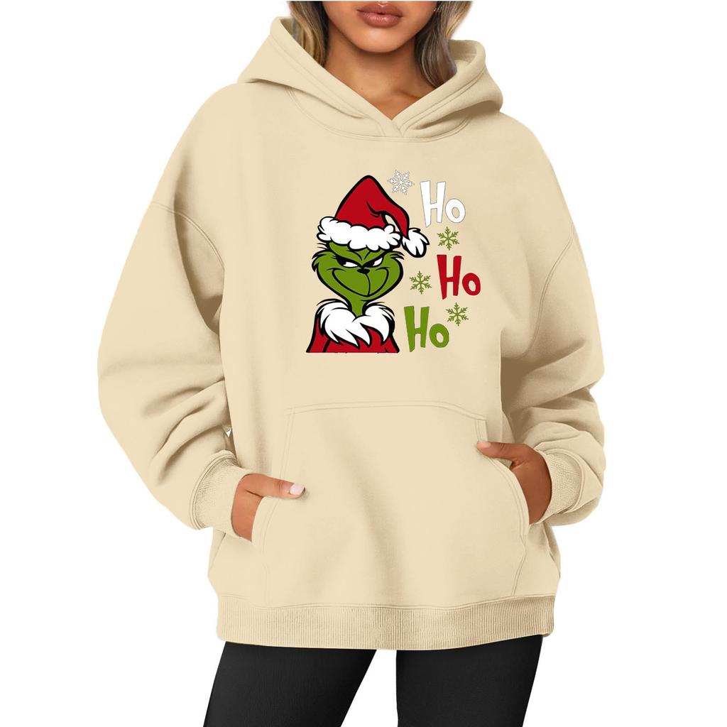 Женская однотонная толстовка с капюшоном и длинным рукавом с принтом