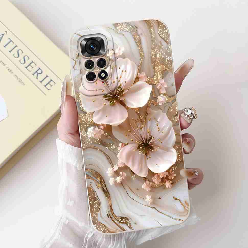 Cute Girl Cover For Xiaomi Redmi Note 11 Pro 4G Casing Soft Silicone Fundas Case For Redmi Note 11 Note11 Pro Cover Coque