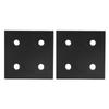 2Pcs Joint Plate Corner Fastener Rectangle Bracket Aluminum Profile Connecting for Wood 4 Holes 6060
