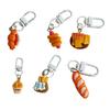 Брелок-подвеска 1:1 Реалистичный брелок-подвеска в форме еды для завтрака, портативный брелок из смолы с металлической пряжкой