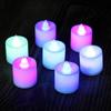 Candle Light Reusable Battery Powered Multicolor Flameless LED Candle Night Lamp Decor for Party