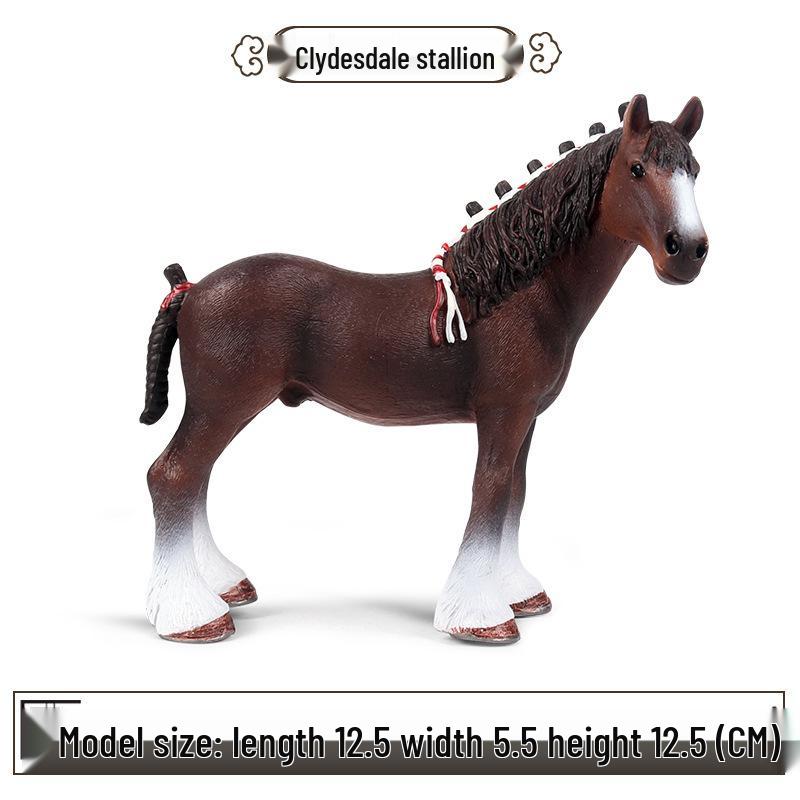 Трансграничное украшение для рабочего стола «Степной конь»: Черно-белая модель североамериканской дикой лошади