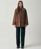 Mott Real Suede Half Jacket - Brown