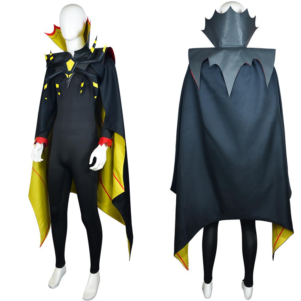 Hazbin Hotel Zestial Cosplay Costume, Sinner Lord Cosplay Outfit with Cape for Halloween