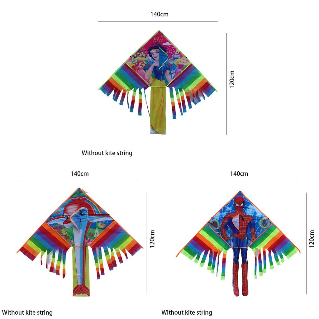 High-quality Grid Fabric Mechanical Assembly Rainbow Kite For Adults And Children
