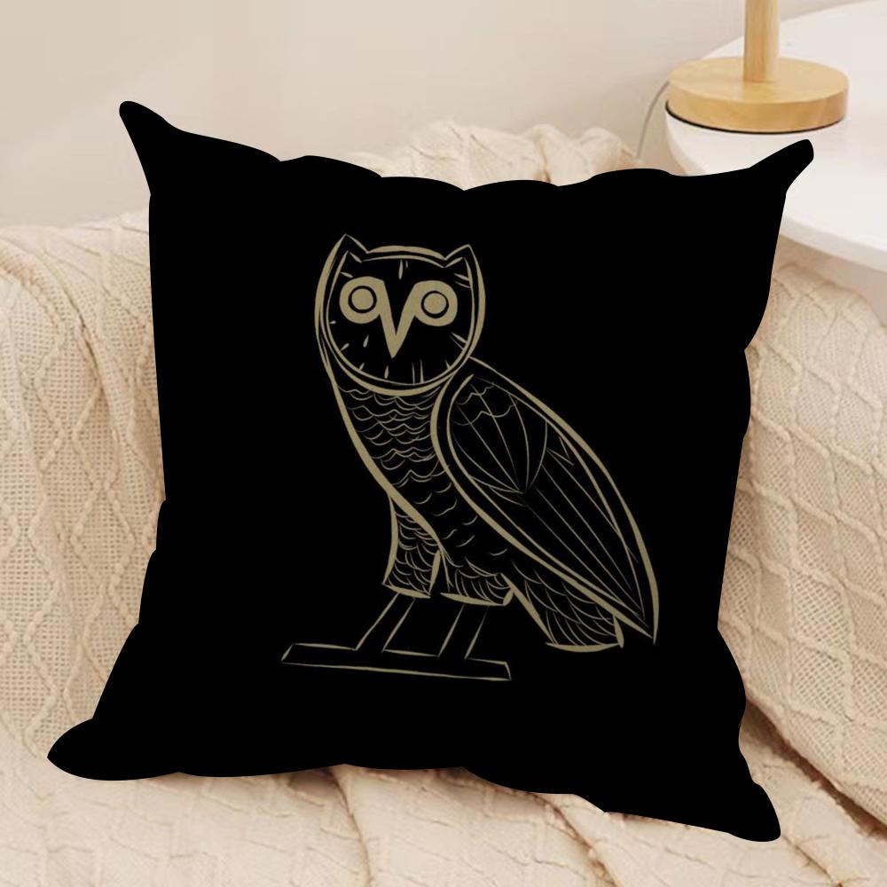 Роскошная наволочка DrakeO-O-OvO O-OWLS, шелковистый короткий плюш, двусторонняя печать, для дивана, для всех сезонов, декор для дома, подарок