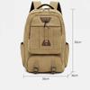 Backpack Men's Backpack Large Capacity Outdoor Rugged and Durable Backpack Canvas Short Trip Bag Luggage