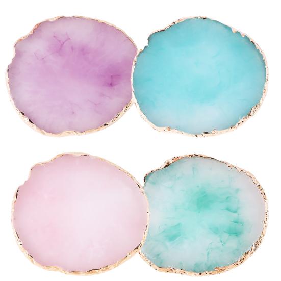 Puntos Nail Art Resin Makeup Mixer Plate Polish Mixing Palette Foundation Coloring Palette