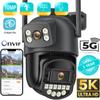 10MP PTZ IP Kamera 8MP 4K Ochiq havoda Ikki linzali Ikki ekranli 5G WIFI Kamera AI Kuzatuv Xavfsizlik Himoyasi CCTV Kuzatuv Kamerasi