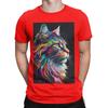 Splash Maine coon Colorful Art Novelty 100 Cotton TShirt maine coon Tops Tees For Unisex