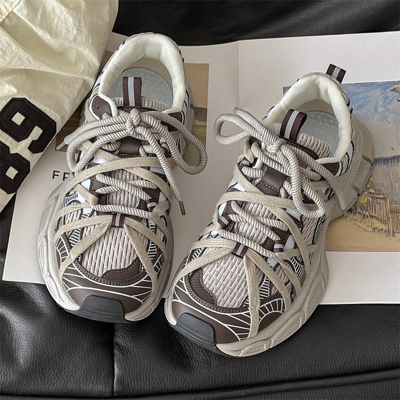 Новая мужская повседневная спортивная обувь сетка платформа мужская обувь модная универсальная обувь для папы мужская YH07