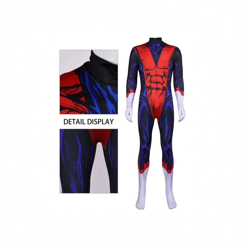 X War Police97Nightwalker cos Kurt Wagner bodysuit Halloween cosplay costume cosplay