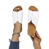Spring Summer Slippery Women's Solid Color Comfortable Slope Heel Fashion Thick Sole Simple and Casual External Wearing Slippers