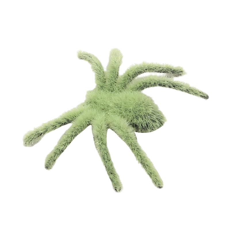 3/6/9/12/15pcs Halloween Plush Spider Simulation Flocking Spider Party Props Haunted House Spider Simulation Tricky Toy Decora
