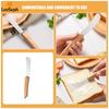 Butter Spreader Knifes Set, Stainless Steel Sandwich Spreading Knifes with Wooden Handle, Butter Cream Cheese Jam Scrapers