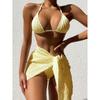 Women Bikini 3 Pieces Sexy High Waist Bathing Suit Beach Swimwear Female Summer Swimsuit