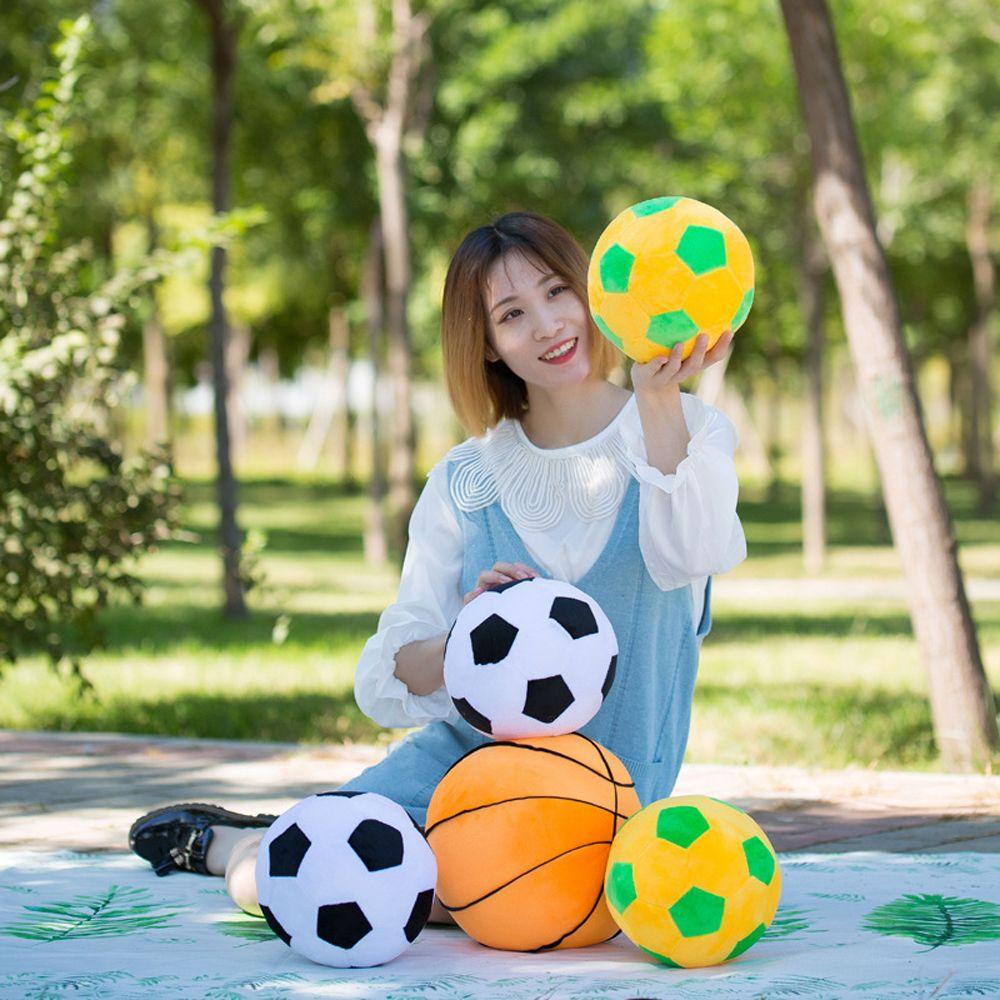 Throw Pillow Football Stuffed Toys Sofa Cushion Basketball Plush Toys Simulation Ball Plush Pillow