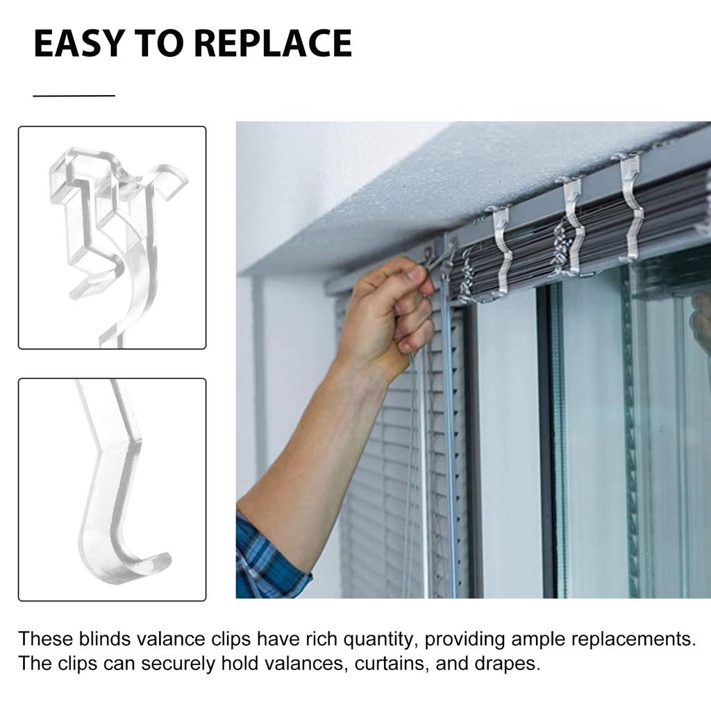 10 шт. Прозрачные шторы Прозрачный ламбрекен Зажим Запасные части для вертикальных жалюзи Зажимы-фиксаторы Окно