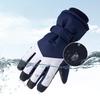 Лыжные перчатки унисекс с сенсорным экраном: Теплый, ветрозащитный, с бархатной подкладкой для зимней езды на свежем воздухе