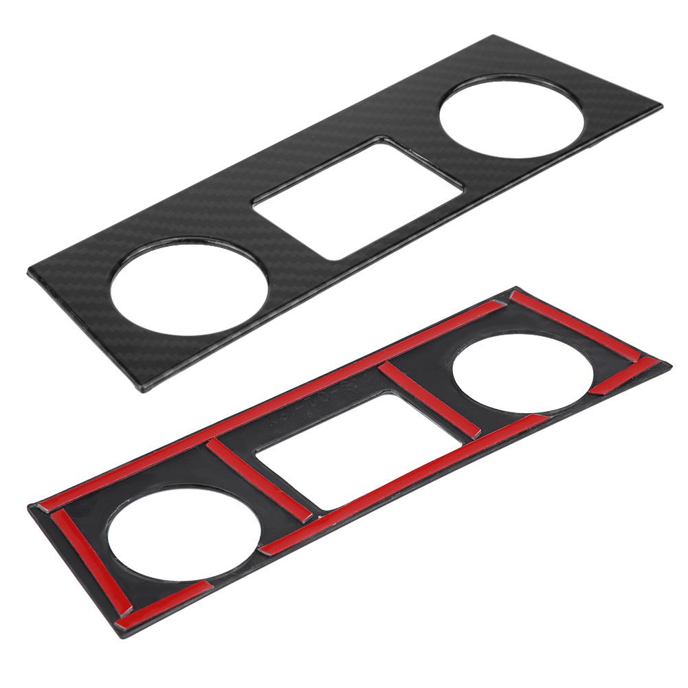 Interior Air Conditioner Button Cover Trim for Hyundai Encino Kauai Kona 1720 SUV Carbon Fiber