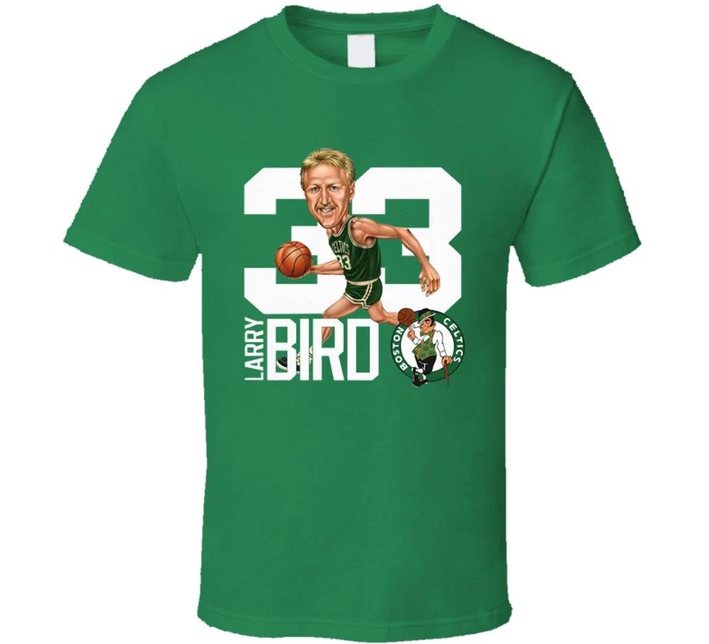 Larry Bird Boston Caricature Retro T Shirt