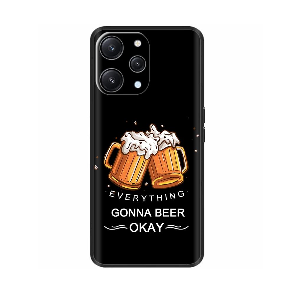 Shockproof Cover For Redmi 12 Case Animals Painted Soft Phone Back Cover For Xiaomi Redmi 12 4G 5G Redmi12 Cases Fundas Bumper