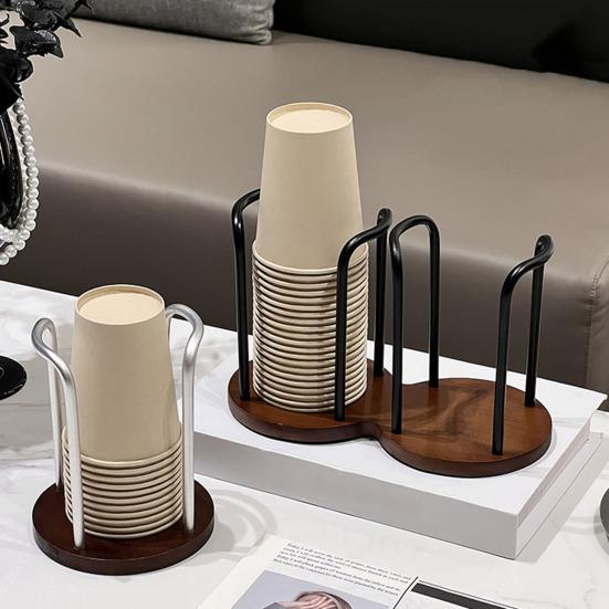 Одноразовый держатель для стаканов Подставка для одного/двух стаканов Сильная несущая способность Держатель для стаканов Домашний офис Ресторанный декор