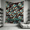Name Custom Miami Dolphins Logos Wall Tapestry Aesthetic Wall Hanging Printed Fabric Blanket Decorative Tapestries for Bedroom Living Room Home Decor