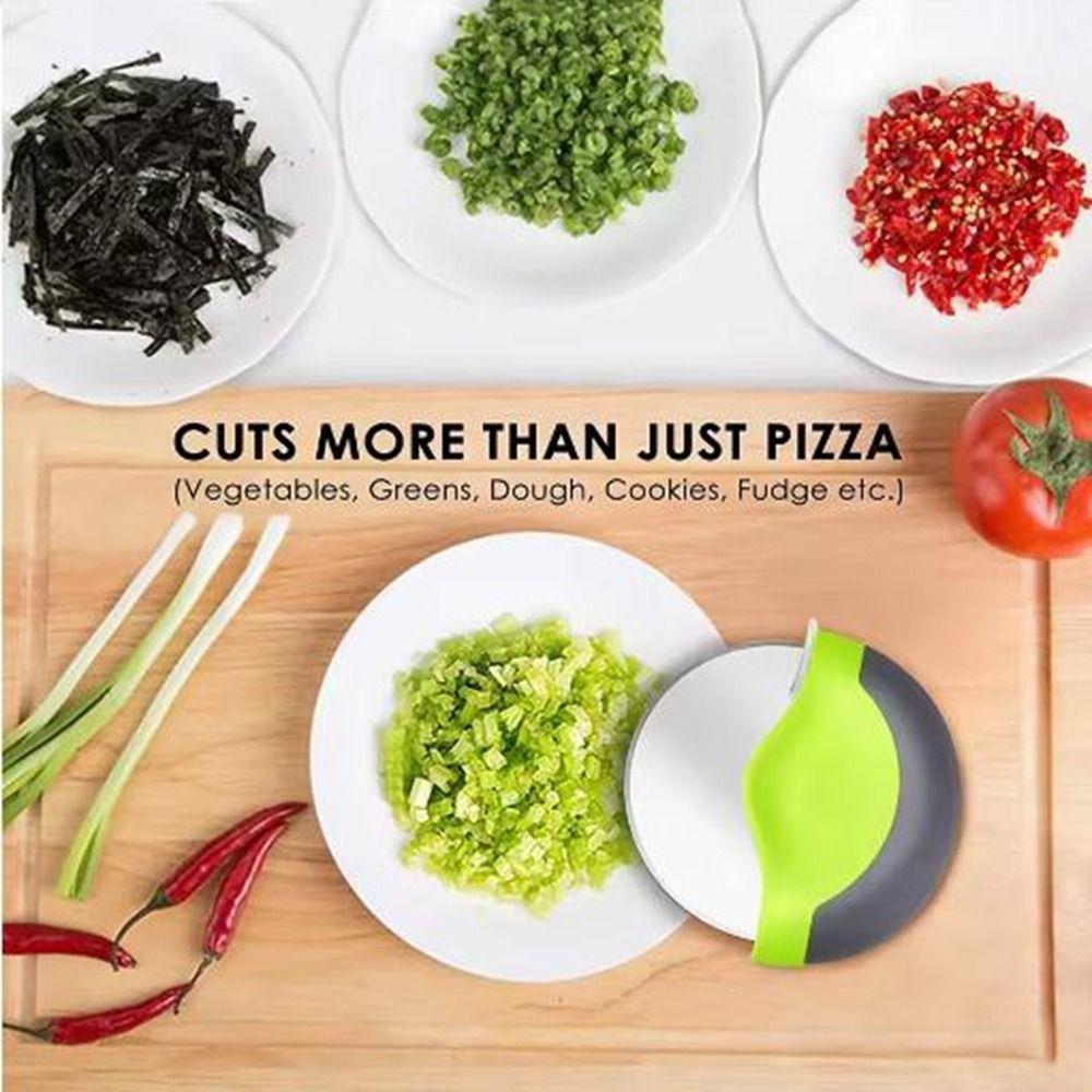 Stainless Steel Pizza Cutter Round Rotating Pizza Cutting Slicer Creative Pizza Slicer for Home
