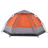 4 Person Camping Tent Grey and Orange Quick Release System