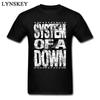 Plus Size S-5XL System of A Down Men T Shirt Letter Print Vintage Punk Short Sleeve T-Shirts Black White D Top Tees