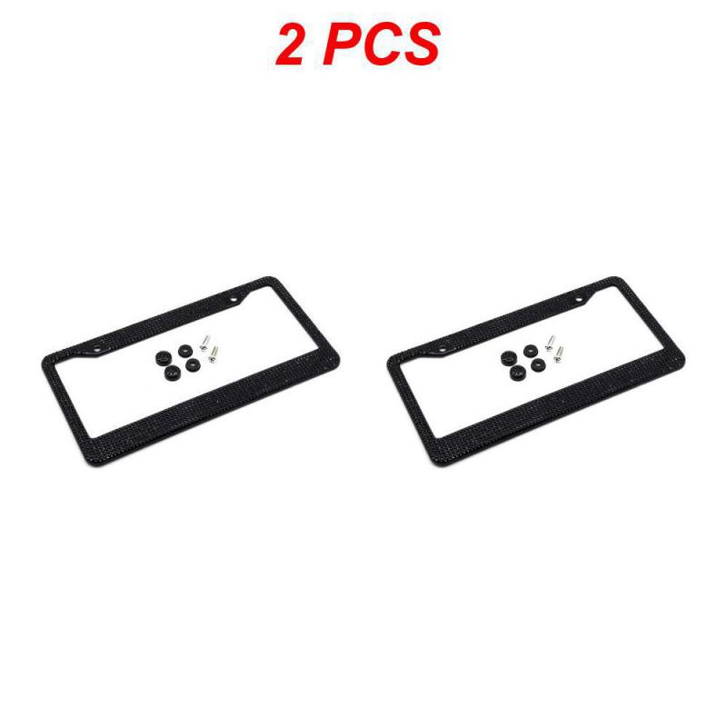 1~8 шт. блестящая хрустальная рамка номерного знака для женщин, держатель крышки номерного знака, рамка номерного знака автомобиля со стразами для США