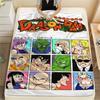 Фланелевое одеяло с принтом персонажей Dragon Ball, Высококачественное, Удобное для всех сезонов, Декор для дома, Тепло и уют, Идеально для рождественских подарков