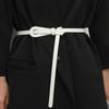 Faux Leather Belt with Knotted Decoration Simple Versatile Imitation Leather Belt Waist Belt Fashionable Accessory