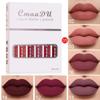 CmaaDu 6pcs Boxed Matte Non-stick Cup Waterproof Lipstick Long Lasting Lip Gloss