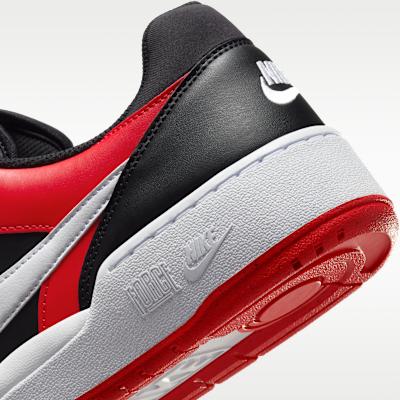 Nike Полная Сила Низкий Черный Университетский Красный Белый