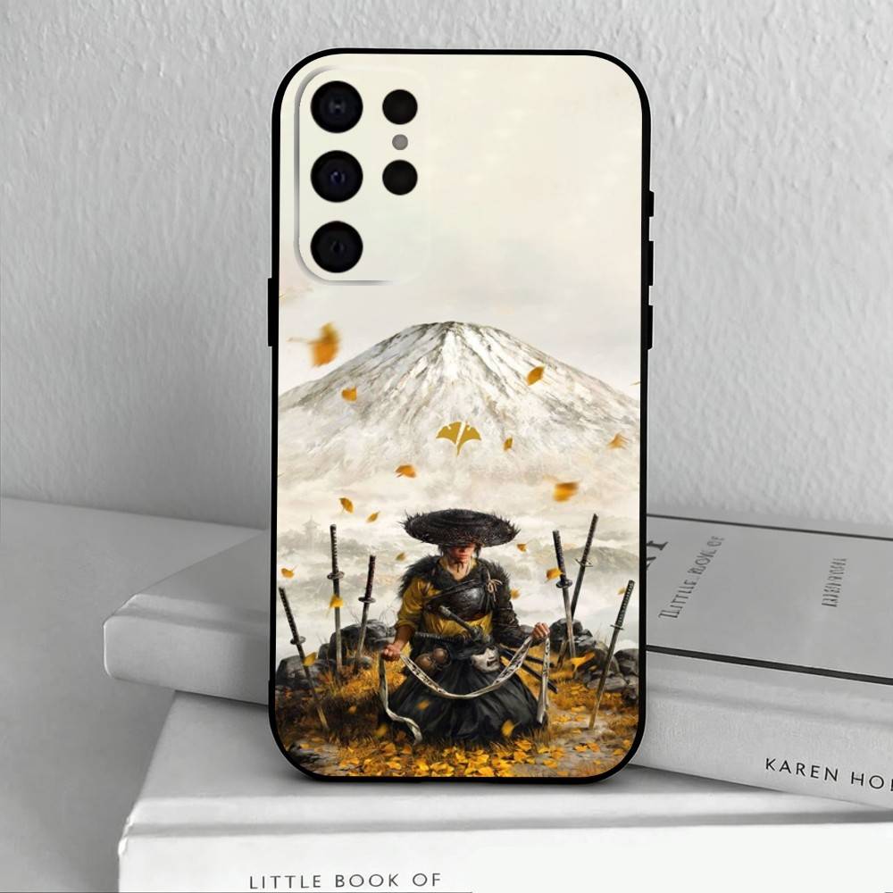 Чехол для телефона G-Ghost Of Y-Yotei Для Samsung S25,S24,S21,S22,S23,S30,Ultra,S20,Plus,Другие Мягкий Черный Чехол