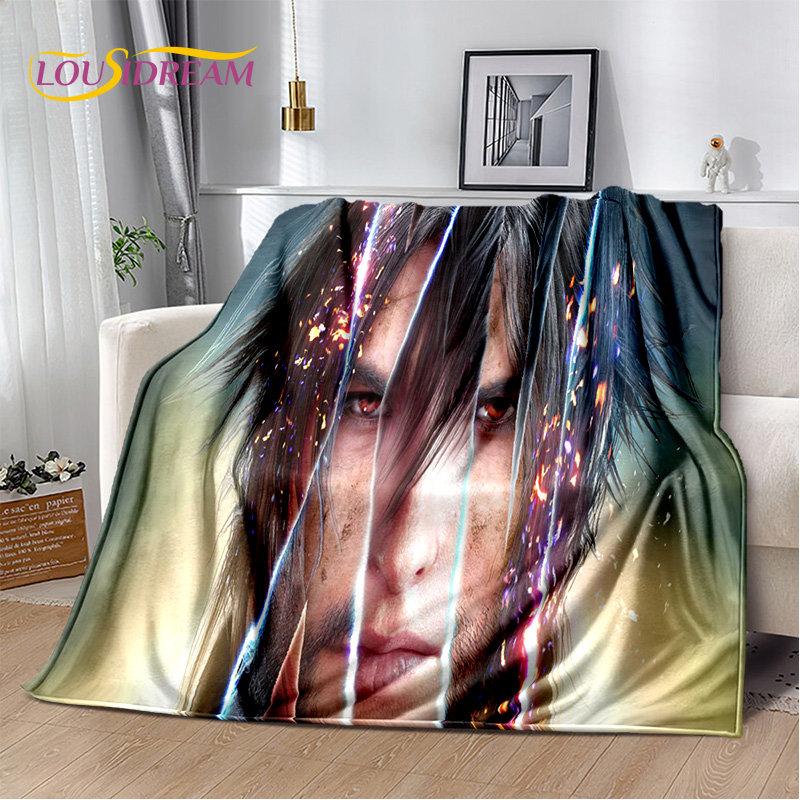 Мягкое плюшевое одеяло серии Final Fantasy Games Gamer, фланелевое одеяло, одеяло для гостиной, спальни, кровати, дивана, чехол для пикника