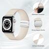 Магнитный петлевой ремешок для Apple Watch 40мм 44мм 45мм 49мм 41мм, нейлоновый браслет-скранчи для iwatch Series ultra 2 9 3 6 7 8 se 10