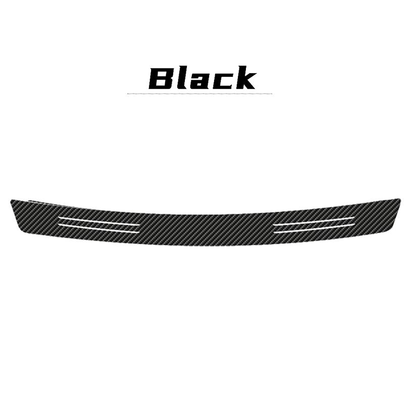 HLLQ9 Car Carbon Fiber Trunk Tail Bumper Protector Sticker Accessories For Skoda Yeti S Octavia 2 3 a5 Fabia Kodiaq Rapid Karoq Superb