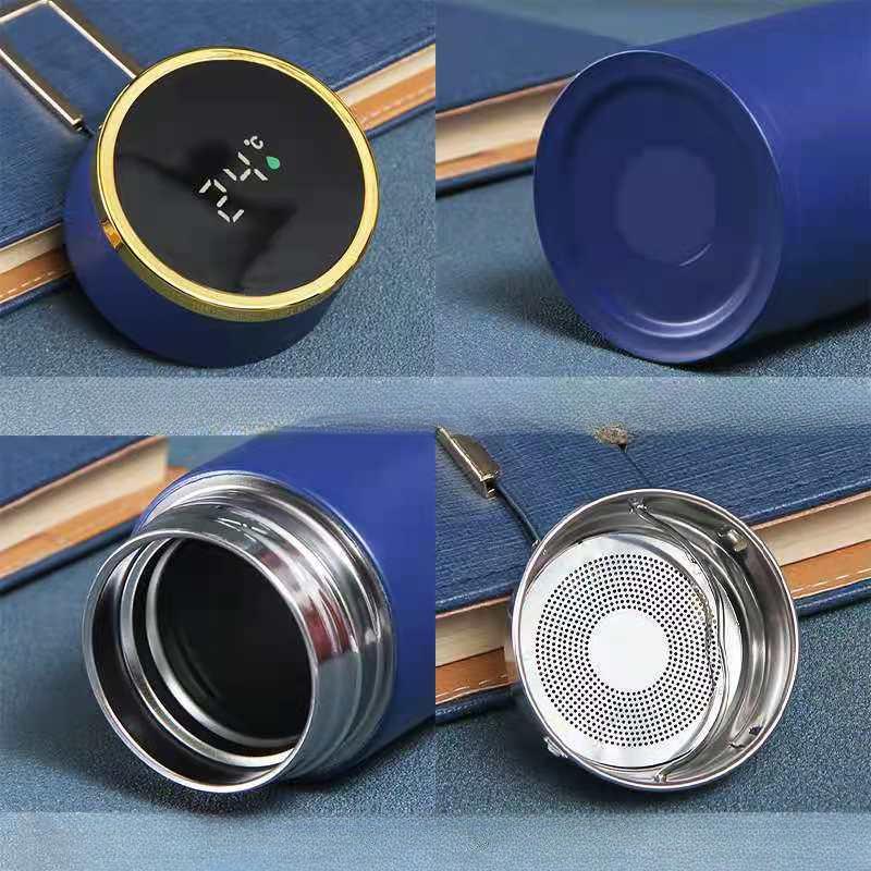 Интеллектуальная вакуумная колба из нержавеющей стали с температурой, цифровая пузырьковая чашка для чая, бизнес-офис