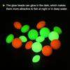 PATIKIL Luminous fishing beads that glow in the dark 6mm 100 pieces soft rubber look beads round type catfish punch bait rig For freshwater/seawater