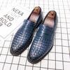 Pointed Toe Men Dress Shoes Leather Luxury Wedding Shoes Slip On Men Flats Office Wedding Party Formal Shoes Men
