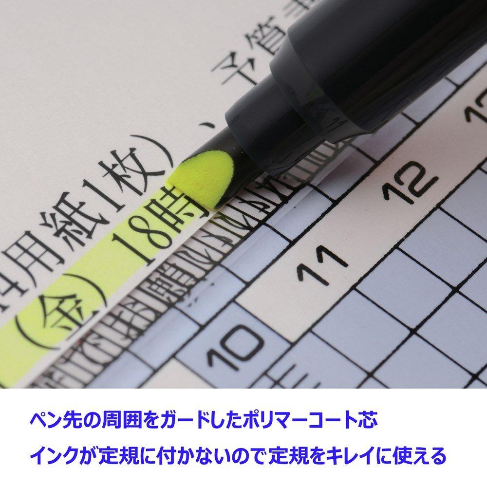 Флуоресцентная ручка Tombow Pencil Kei Coat Небесно-голубая, с полимерным покрытием, одинарная, 10 ручек, 80, (Отличные чаевые! ядро), Тип, Ручки, WA-SC96-10P