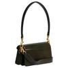 COACH Tabby 20 Removable Shoulder Strap in Metallic Finish Calfskin Shoulder Bag Small Women's Olive