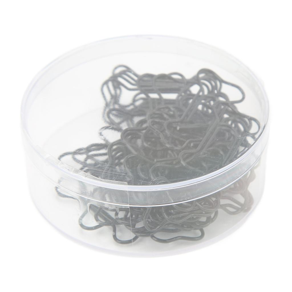 45 шт. скрепок в форме собачьей кости, черные, легкие, для организации записных книжек, проволочные зажимы-закладки